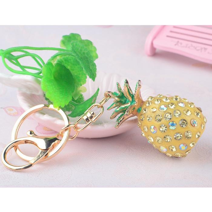 Mini Pineapple Keychain, Diamond Set, Women's Bag Pendant, Creative Handmade Accessories, Small Gifts