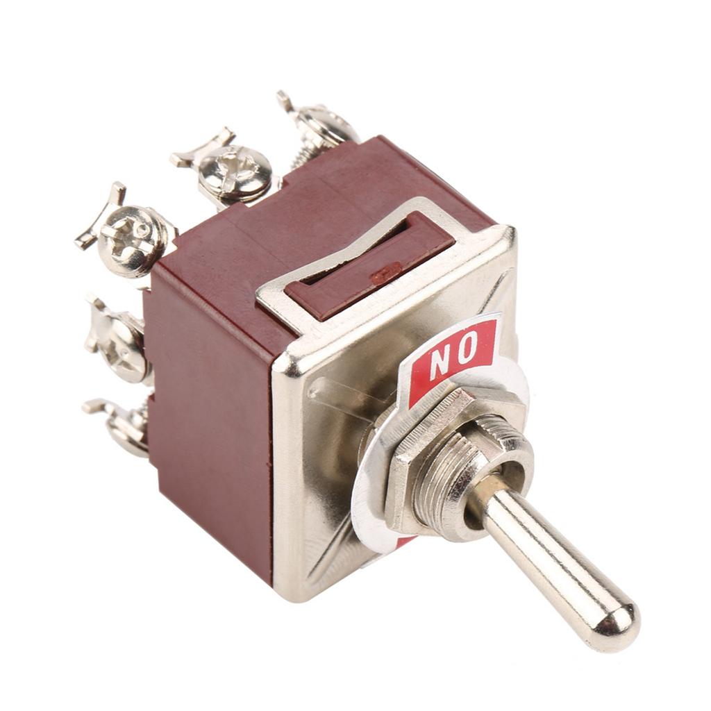 On ON 2 Position Toggle Switch 3PDT 9 Pin 12mm 15A250VAC