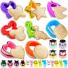 26-Piece Cartoon Sandwich Cutter Set Toast Bread Shaping Stainless Steel Food-Grade Plastic Molds