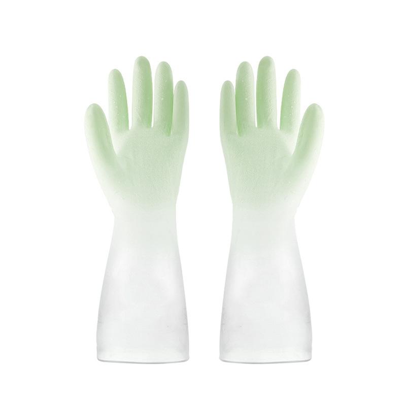

Кухонная щетка для мытья посуды, перчатки для домашней работы, перчатки для стирки одежды, водонепроницаемые двухцветные перчатки, щетка для мытья посуды, перчатки с постепенным изменением цвета, перчатки для мытья посуды L