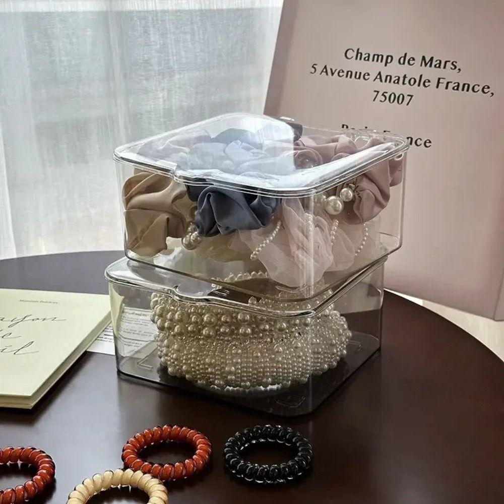 Acrylic Cosmetics Organizer Transparent Tea Set Organization Multi-purpose Desktop Storage Box