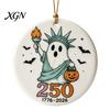 Decorative Crafts for Home Halloween 250th Anniversary Ornament, America 1776-2026 Acrylic Hanging Decoration, Gifts Couples Collectible Patriotic