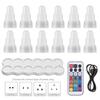 12 Pack Flameless Candles with Remote 13 Colors 7 Brightness 4 Modes Led Candles Flickering USB Operated Rechargeable