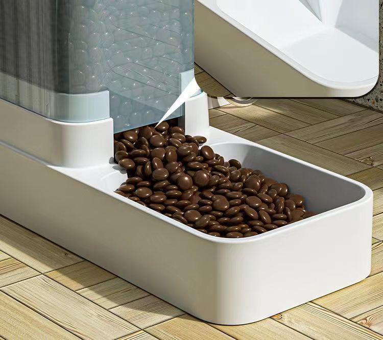 Automatic Pet Water and Food Dispenser - Cat & Dog Bowl and Tray Set