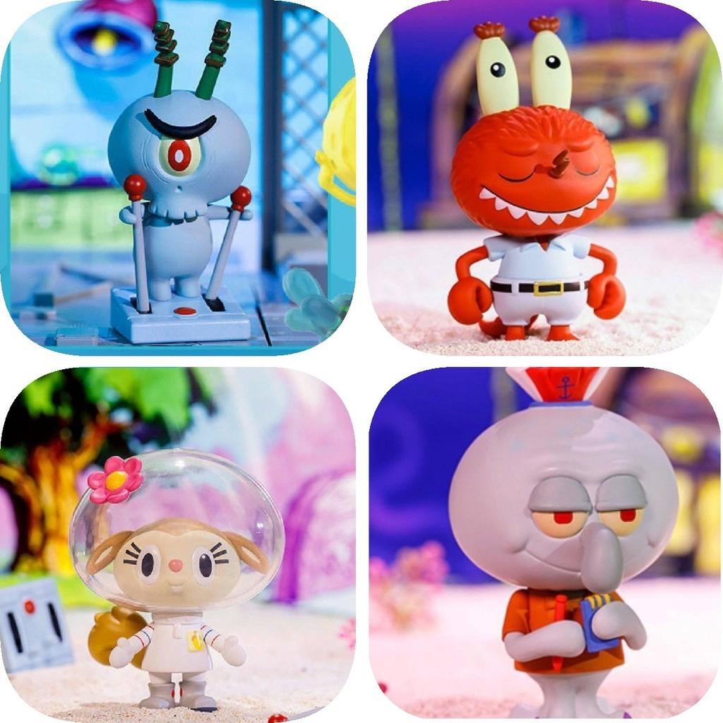 Authentic Popmart Labubu Spongebob Series Collectible Blind Box Trendy Toy