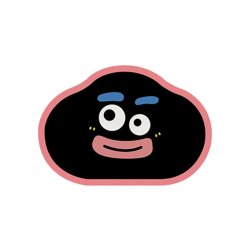 

Нескользящий впитывающий уродливый милый толстый коврик для губ коврик для ванной комнаты грязный коврик для пола простой в уходе ванная комната душевая комната 40 * 60CM [Crystal Velvet]