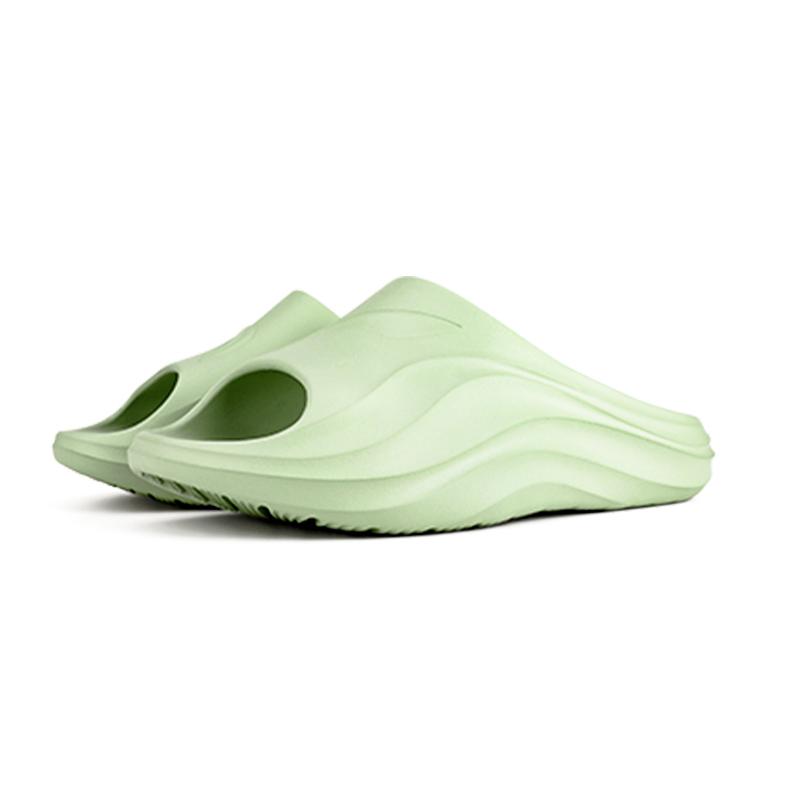 Li Ning Slip Resistant Abrasion Resistant EVA Slide Slippers Unisex Green LNXU931-5