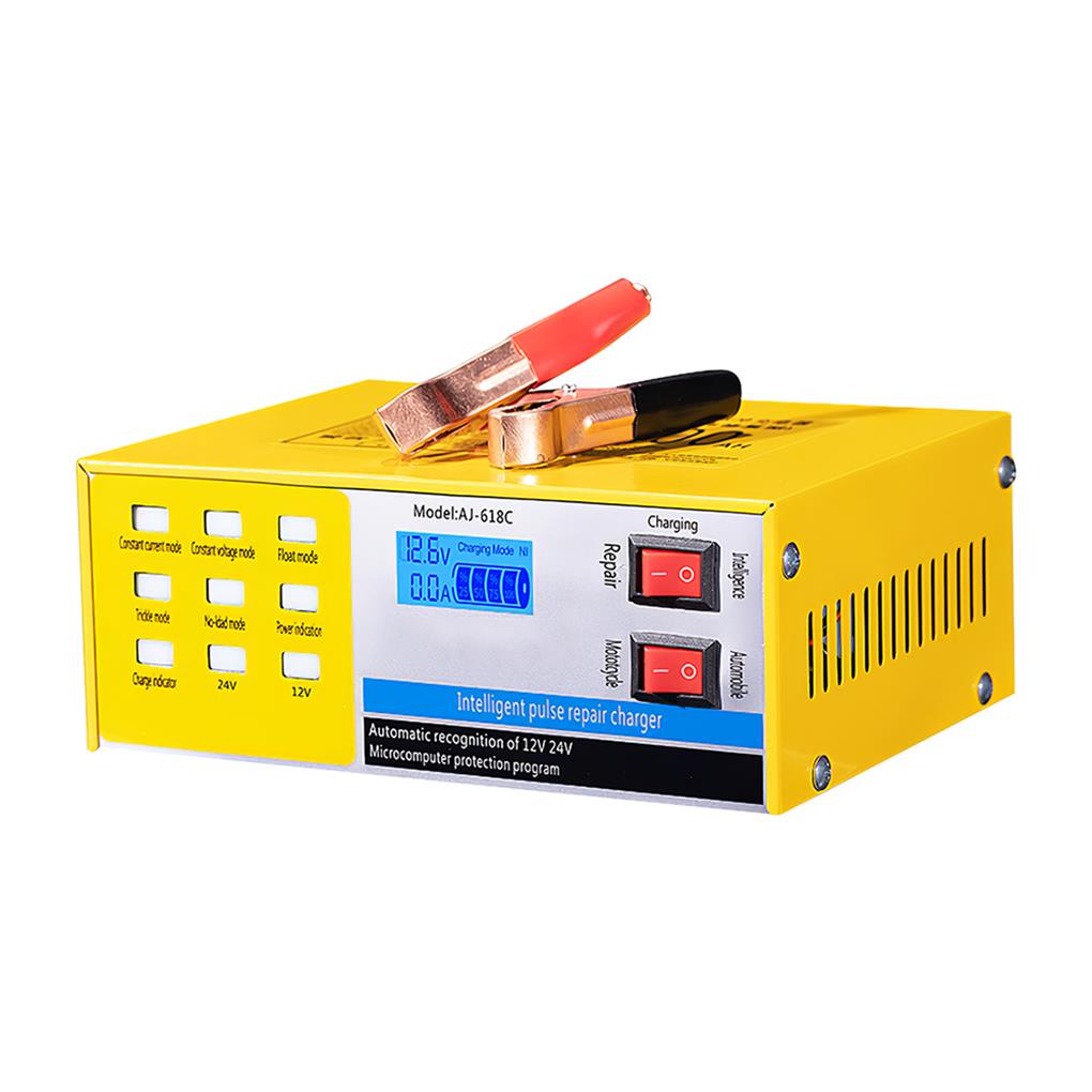 Car Battery Charger 12V24V-AJ-618C 6-200AH Automatic Intelligent Repair Type Universal Battery Charger of Motorcycle Battery