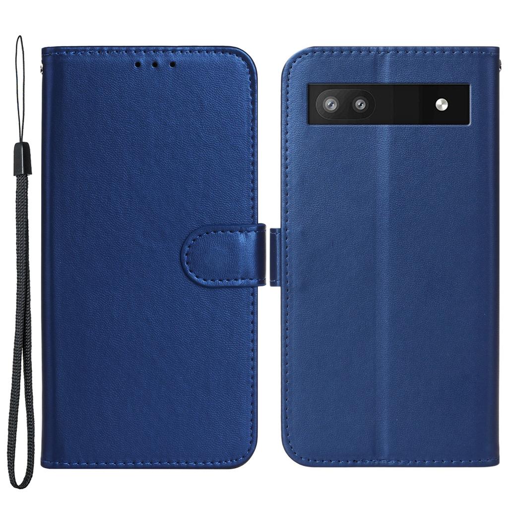 B40 For Google Pixel 6a Wallet Stand Phone Cover Anti-Dust PU Leather+TPU Cell Phone Case