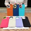 Creative Skin Feel Card Holder Phone Case for Apple iPhone 12/13/14/15/16/17 (Fits 6/7/8/X)