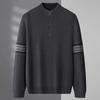 Men's Plus Size Mock Neck Half-Zip Wool Sweater