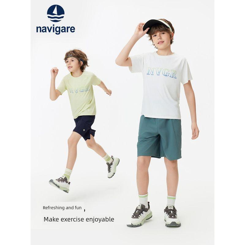 Navigare Italian Small Sailboat Children's Clothing Boys' Summer Wear 2026 New Summer Children's Sports Shorts