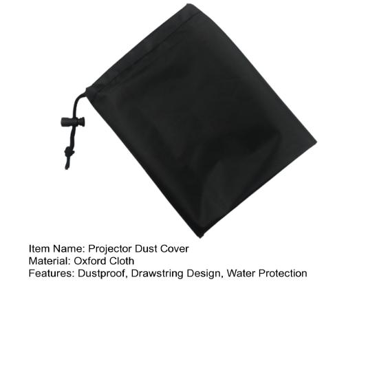 Oxford Cloth Projector Dust Cover Ceiling Mounted Projector Dustproof Cover Drawstring Design Water Protection Projector Case