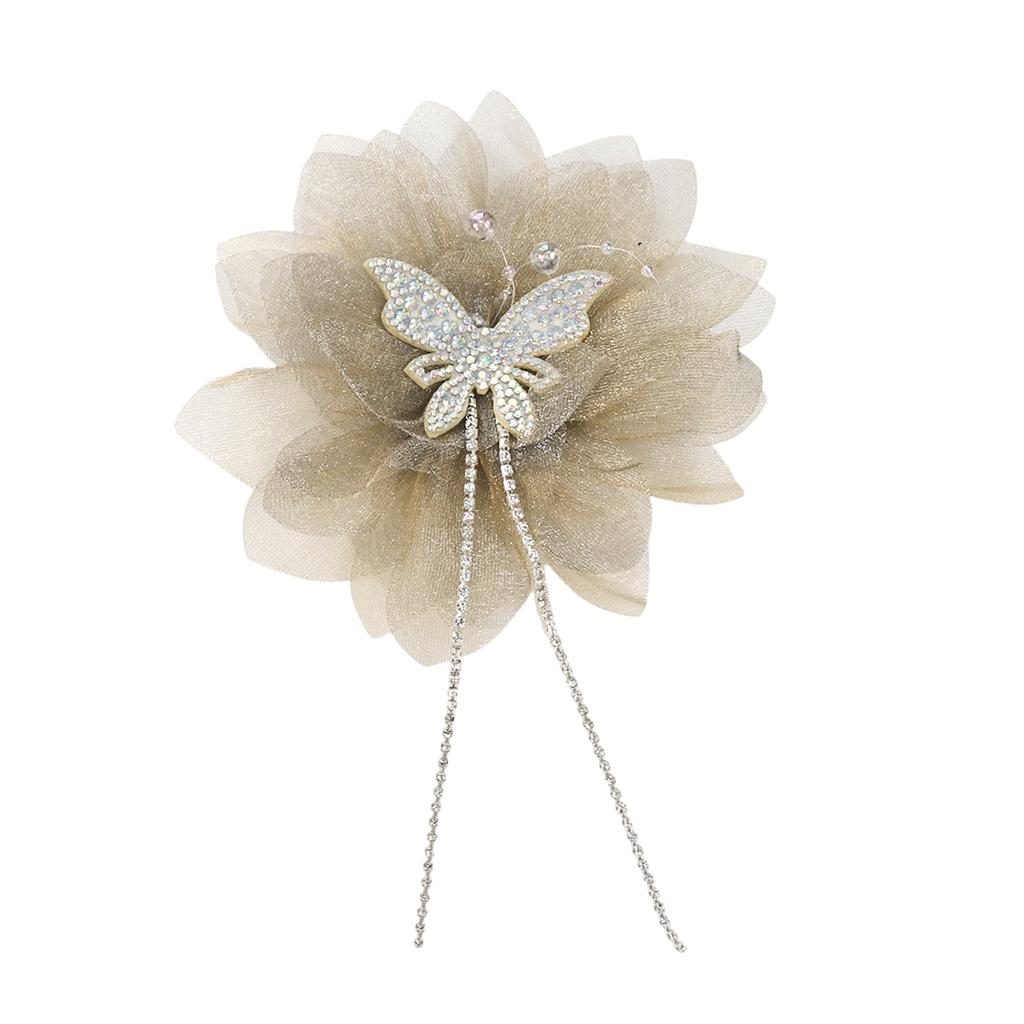 Crystal Flower Artistic Applique for Hair Clip Clothes Hat Sewing Brooch DIY Scarf Wedding Dress Decors Accessories