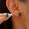Lustige Fliegen-Insekten-Steckohrringe Neutral Einzigartig Simulation Fliegenohrringe Verrückte Persönlichkeit Harz Mini-Ohrschmuck Zirkon Geschenke