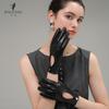 Womens Thin Leather Gloves Driving Cycling Touchscreen Breathable Retro Fashion