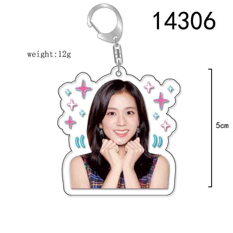 BLACKPINK Acrylic Double-Sided Keychain: Lisa, Jisoo, Jennie, Rosé 5.5cm