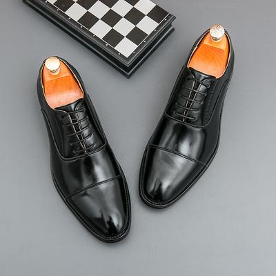 Scarpe Formale Uomo Retro Nere Marroni Stringate Europee Moda Ufficio Moda Scarpa Derby Sposo Scarpe da Sposo Taglia 38-48 Scarpe Uomo