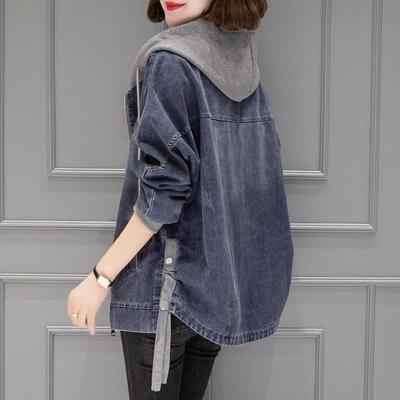 Spring Autumn Denim Jacket Women's Korean Version Casual Short Small Uniform Clothes Long Sleeve Jacket