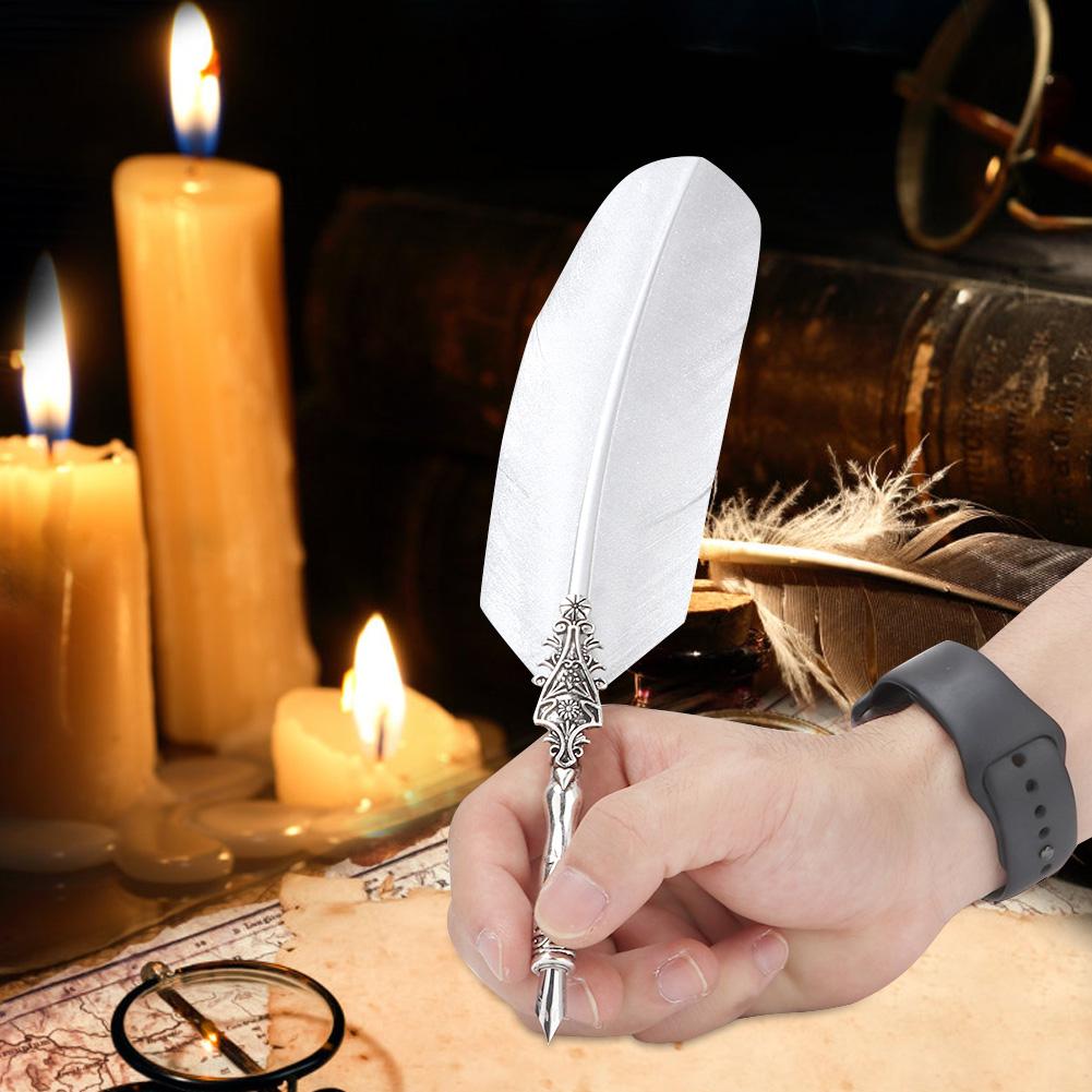 Classical Vintage Fountain Pen   Quill Dip Pen Signature Pen Set Stationery Gift (#1)