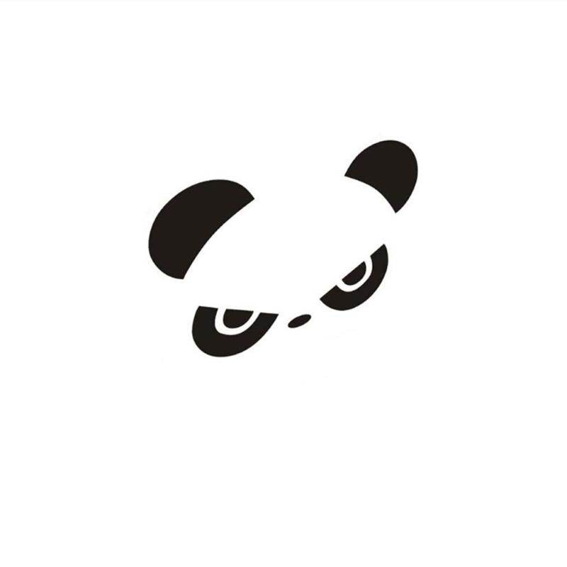 Araba Sticker Yansıtıcı Panda Desen Dikiz Aynası Araba Gövde Şekillendirme Sticker Çıkarılabilir Su Geçirmez