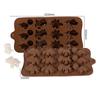 Flower Chocolate Silicone Mould DIY Mini Letter Dinosaur Fondant Mold Jelly Cookies Candle Making Children's Party Cake Decor