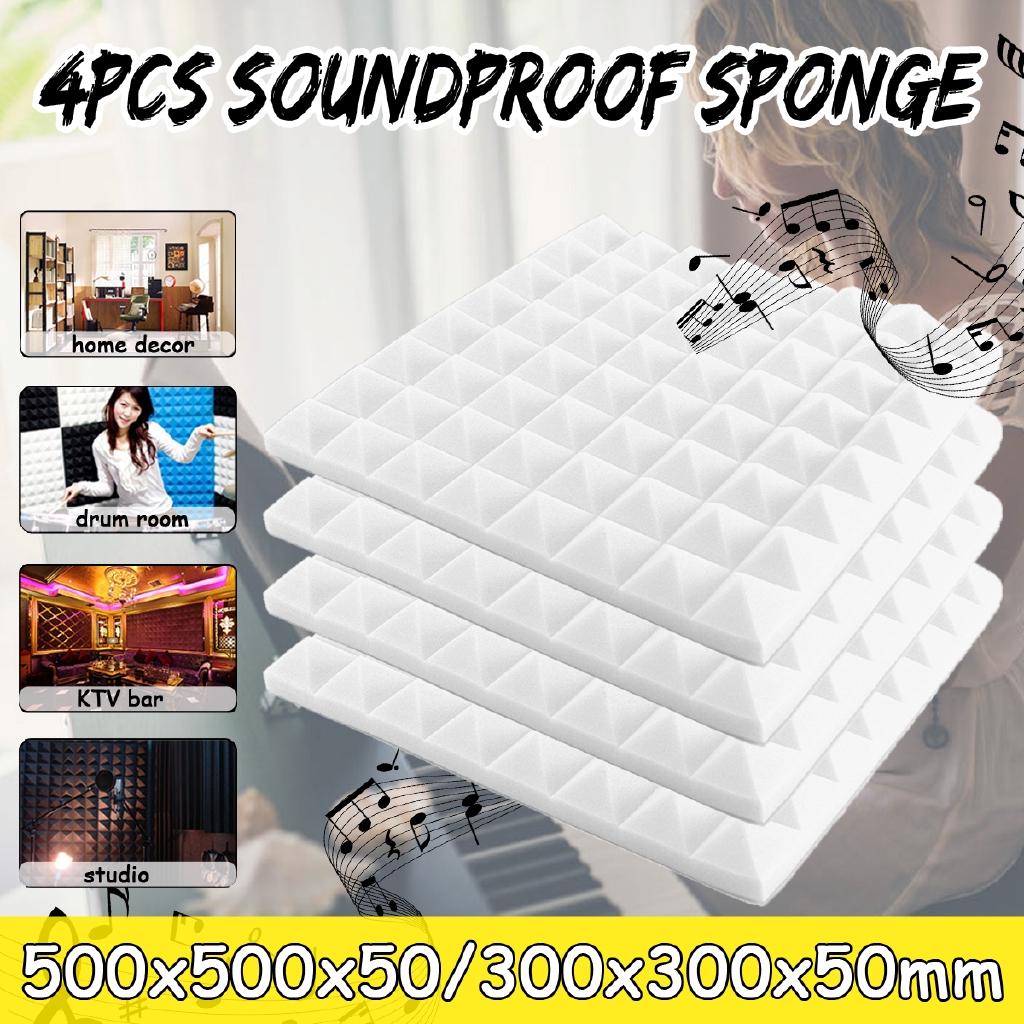 5 Soundproofing Foam Acoustic Foam Sound Treatment Studio Room Absorption Polyurethane Foam 4pcs