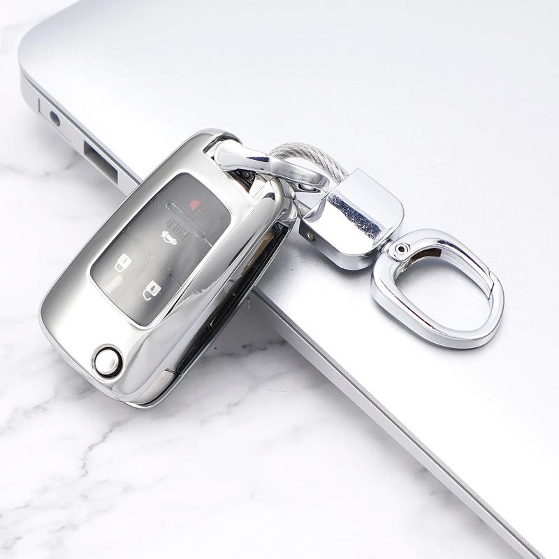 TPU Car Key Case Cover Keychain for Chevrolet Cruze Aveo Trax Malibu Captiva for Buick Opel Vauxhall Astra Corsa Insignia Mokka
