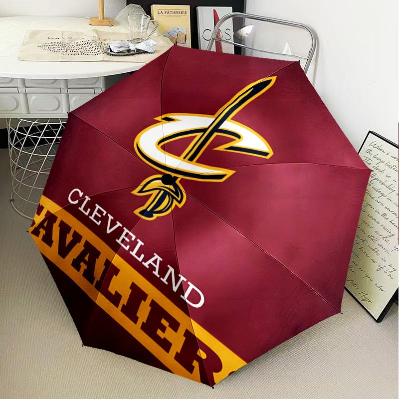 football Cavaliers Logo Umbrella Folding umbrella, automatic umbrella 8-Frame for Travel, camping Use Gift for Halloween Christmas