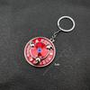 Naruto anime adorable keychain peripheral three magma marleidoscope Sharingan logo rotatable keychain pendant keyring cartoon