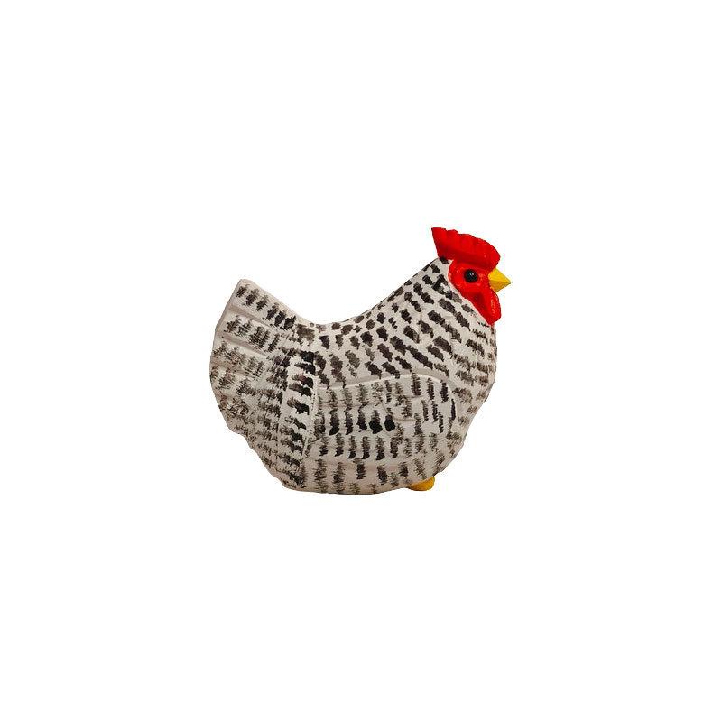 

Wooden Rooster Sculpture Handcrafted Car Desk Home Decor Gift For Birthday