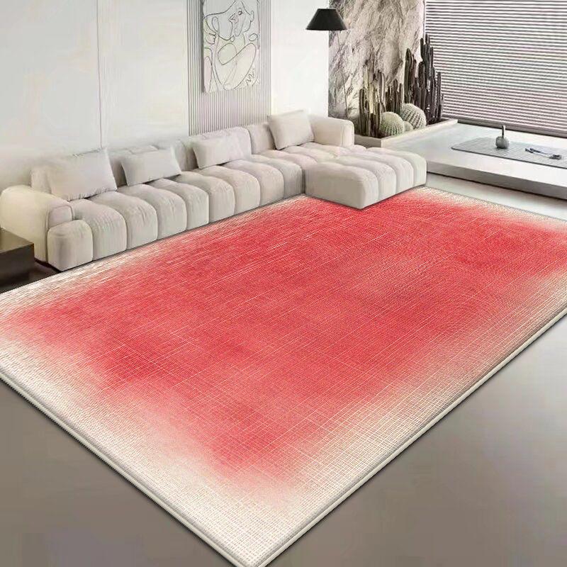 

Однотонный Современный Большой Ковер для Гостиной Простой Стиль Противоскользящий Коврик для Дивана и Стола Легко Чистить Украшение Спальни Комнатный Ковер Пушистый 60*90cm
