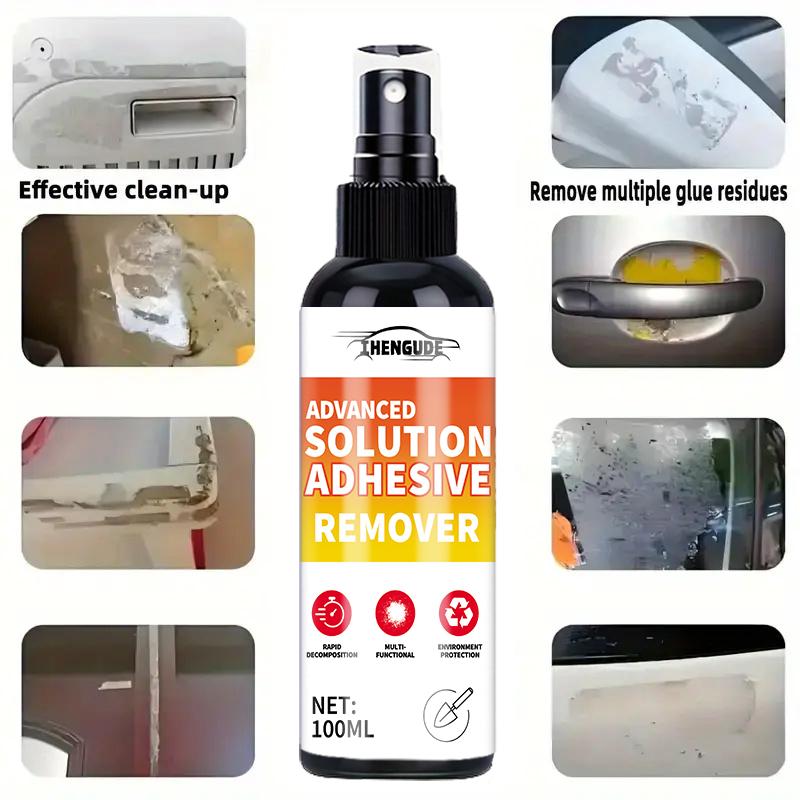 Professional Glue Dissolving Spray - Glue Remover Safely Removes Sticky Residue and Quickly Removes Labels, Car Stickers, Masking Tape, Glu