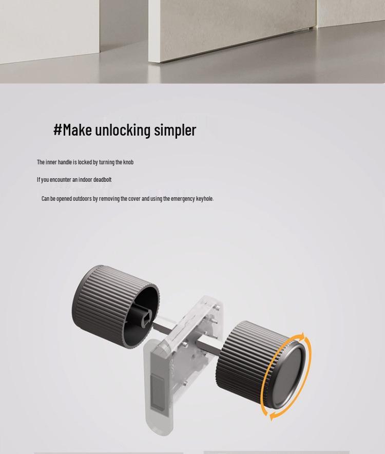 Minimalist Universal Indoor Door Handle Set for Bedroom and Bathroom