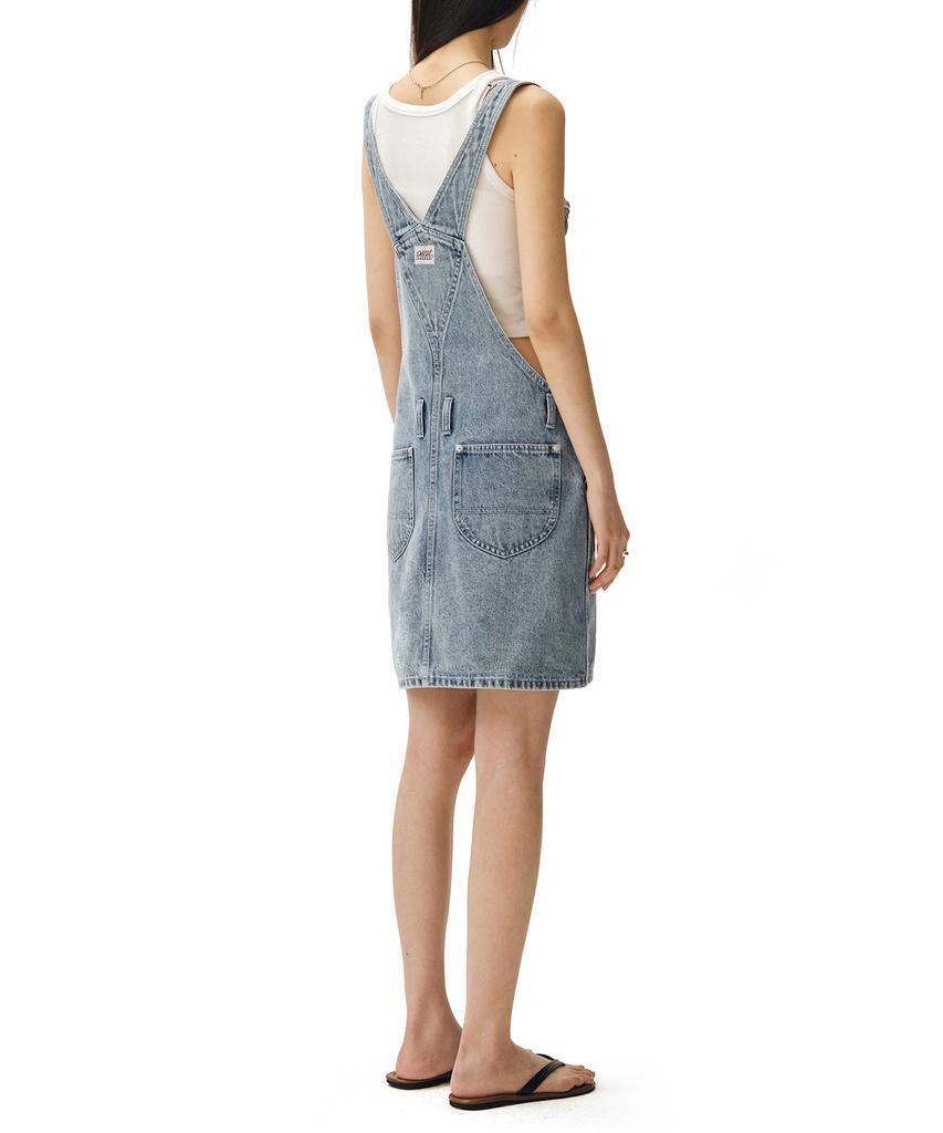Deketeuumeon Signature Bib Overalls Skirts Dcwop002Lightblue