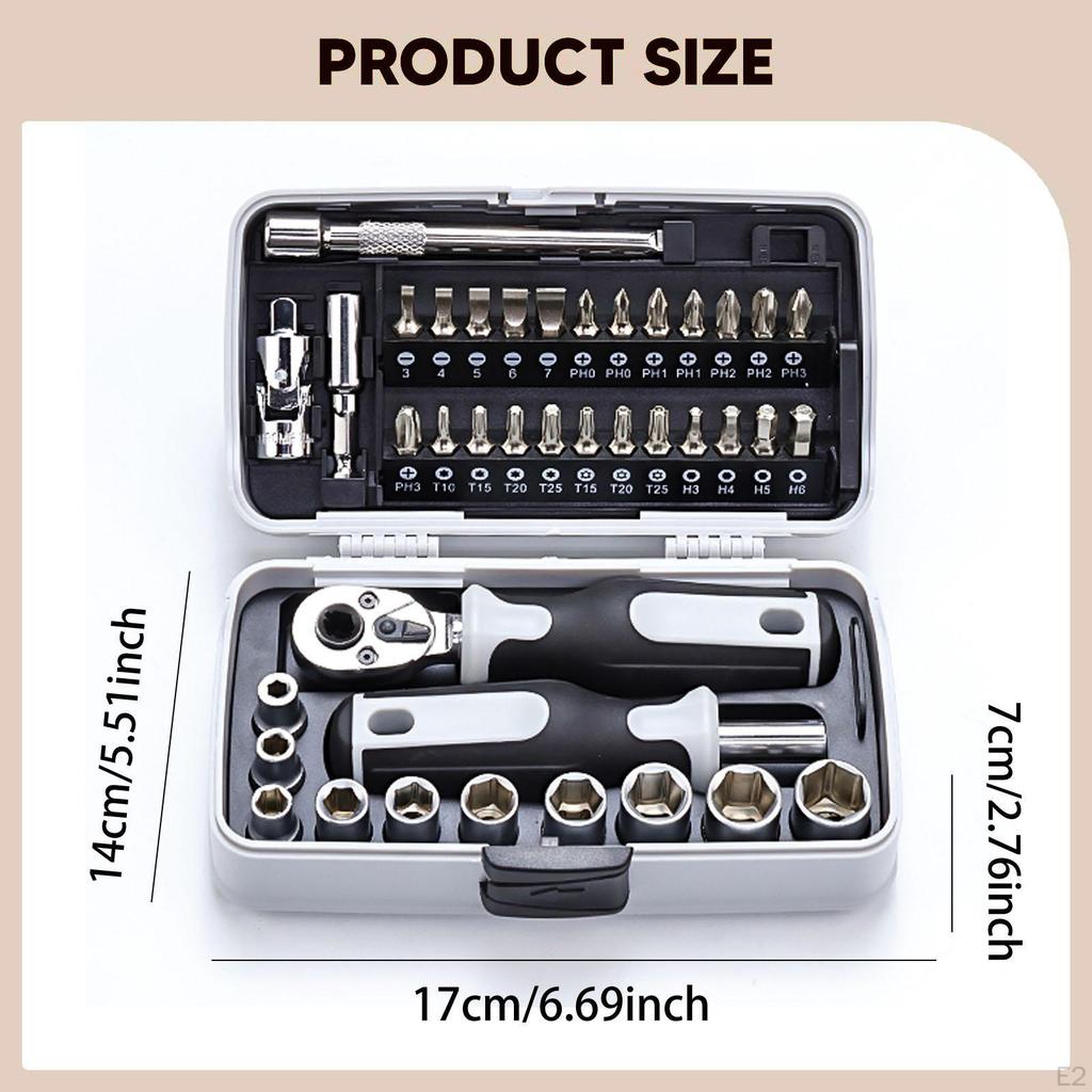 39Pcs Multifunctional Household Screwdriver Set Installation Removal Tools Repair Ergonomic