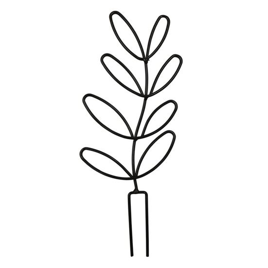 Metal Plant Trellis Leaf Shape Plant Support Frame Planter Insert Wire Trellis for Vine Climbing Plants Indoor Outdoor Potted Plants