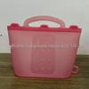 Silicone Ice Cube Tray with Lid: 4-Grid Frozen Soup & Food Storage Box
