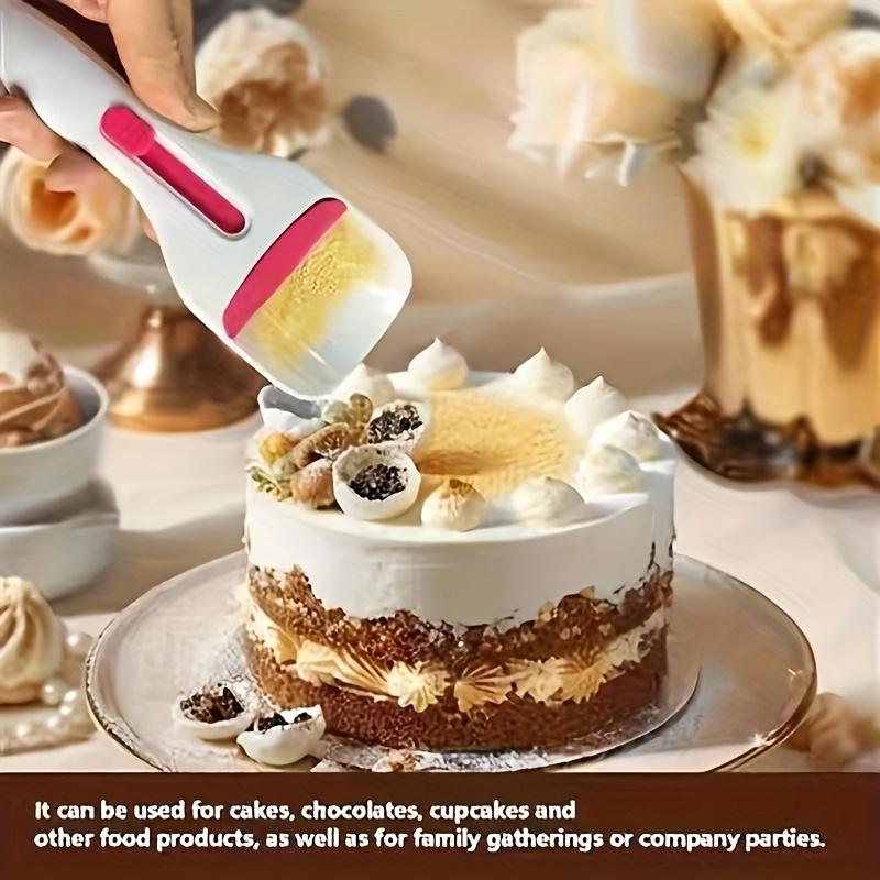 Non-Stick Cake Spoon Push-Pull Mechanism for Cakes Pastries Tarts Brownies Cookies, Easy Clean Baking Tool