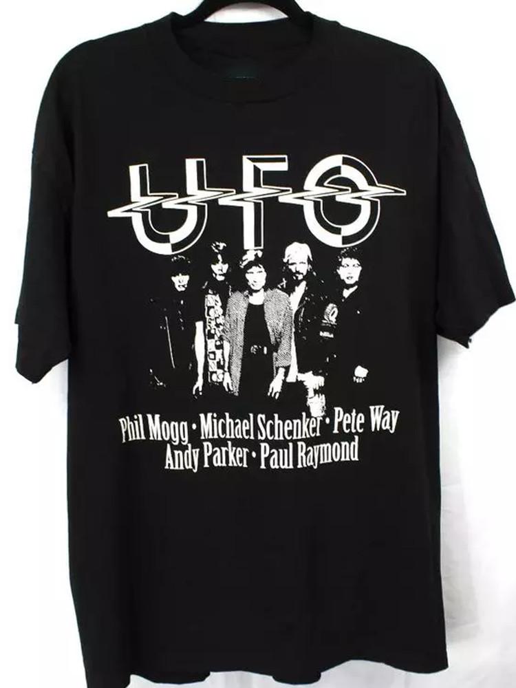 Ufo Band TEE Unisex T Shirt black basic Size S-5XL Cotton men SG605 Unisex T-Shirt S