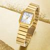 Top-Marken-Uhr Damen-Stahlarmband Damen-Uhr Echte Quarz-Uhr Wasserdichte Leuchtende Damen-Uhr Exquisite Einfache Damen-Uhr