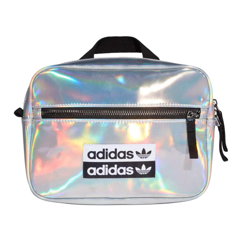Adidas Originals Trefoil Logo Minimalist Fashion TPU Shoulder Crossbody Bag Mini Women bags Iridescent ED5867 Rainbow Multicolor,Mini