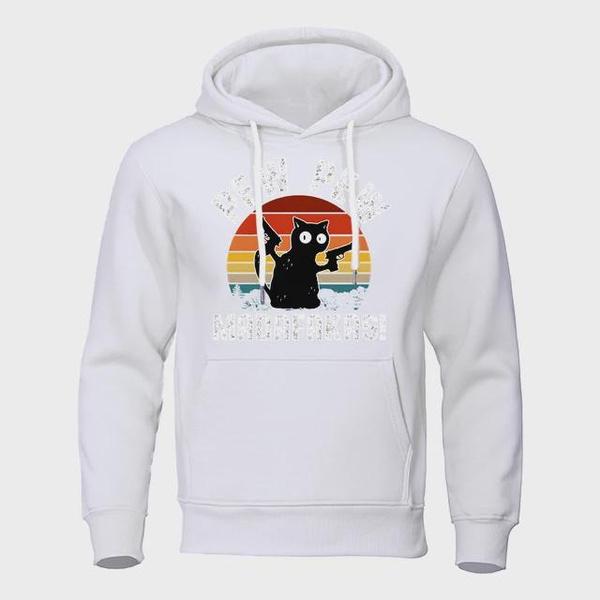 

Pew Pew Madafakas Baby Black Cat With Two Guns Hoody Mens Crewneck Street Sweatshirt Hip Hop Clothing Pullovers Fleece Hoodie 6XL