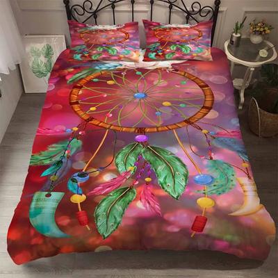 Bettwäsche Hochwertige Weiche Fabelhafte Bettwäschegarnitur 3D Paar Wolf Bettbezug Set Bettdecke Böhmischer Stil Traumfänger Bett