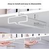 No Drilling Metal Wine Glass Holder - Stemware Rack For Under Cabinet Storage Kitchen Organization Kitchen/Bar Storage Supplies