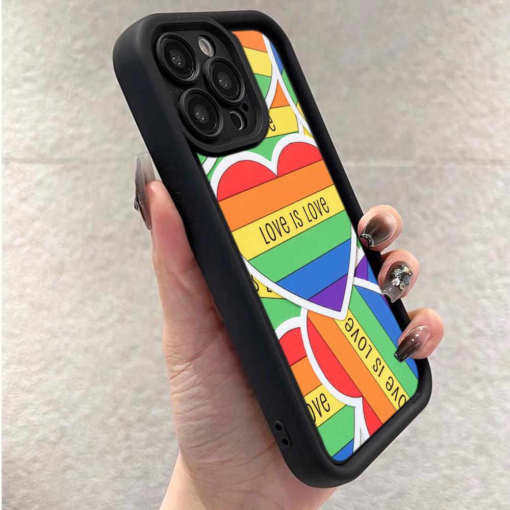 Ae93 Rainbow Art Design Protective Phone Cases for iPhone 13 14 15 Pro Max XR infinix Hot 40i 30i Tecno Camon 30 20 Pro Angel Eyes TPU Back Cover
