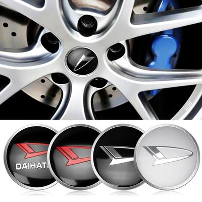 4pcs 56mm Metal Car Wheel Center Hub Caps Stickers Logo Emblem Exterior Parts Accessories For  Terios Sirion Mira Etc