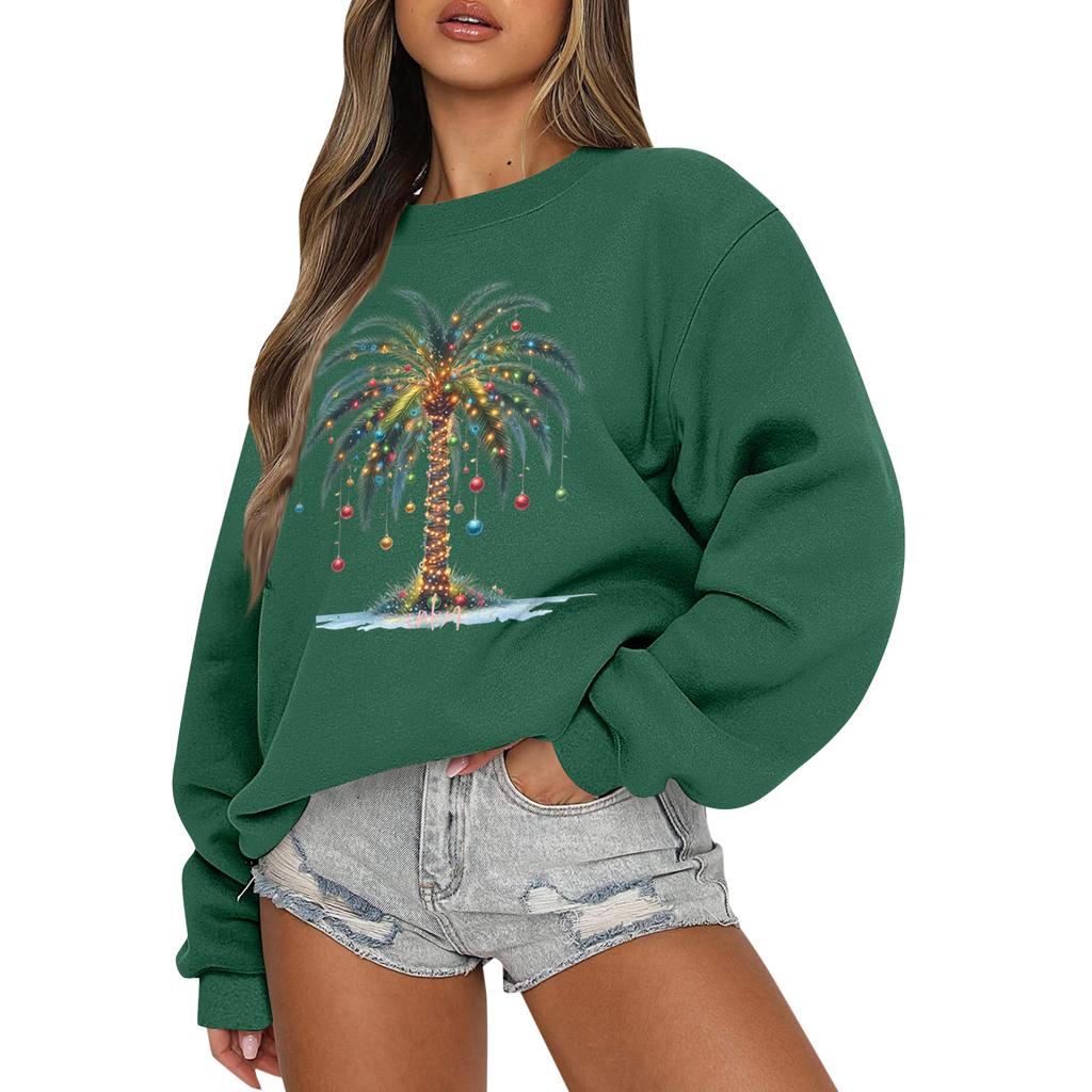Women  Tops Women's Long Sleeve Sweatshirt Casual Crewneck Loose Fit Pollover Fleece Tops