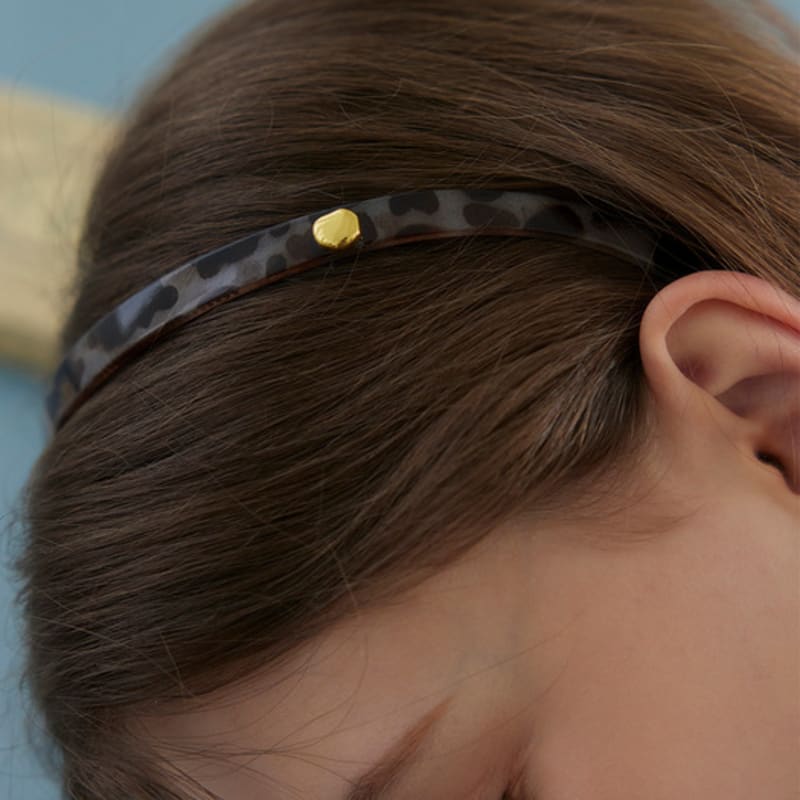 murmur Leopard slim line hairband