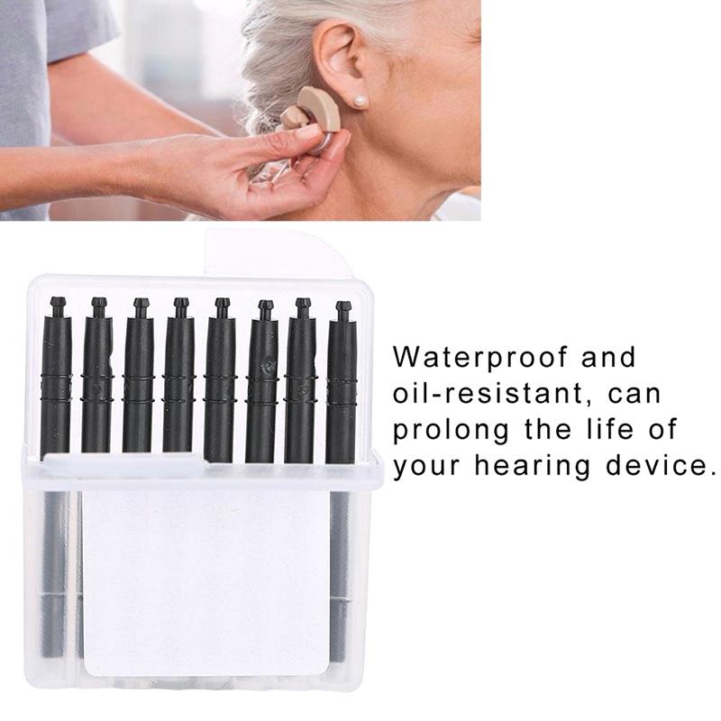 8Pcs / Box Hearing Aid Wax Guards Dustproof Earwax Guard Filters Dustproof Earwax Guard Hearing Aids Accessory For Elderly